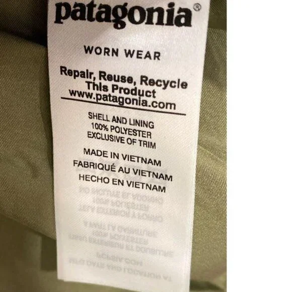 Patagonia Women's Moss Green Fury Full Zip Lined Vintage Retro Vest Size Medium - Picture 4 of 10